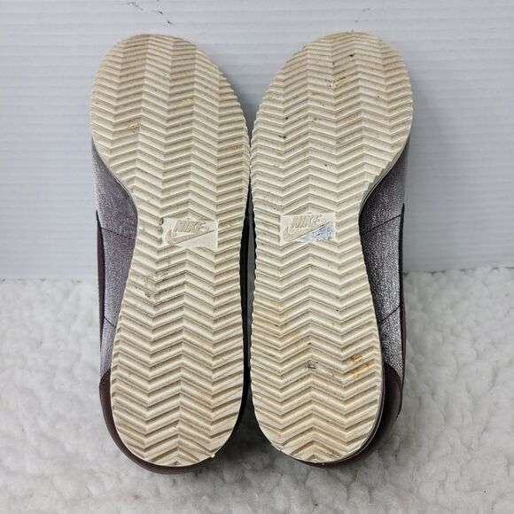 Nike Classic Cortez Womens Sneaker Size 8.5 Premium Mahogany Brown Casual Shoes - Picture 9 of 10